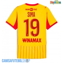 Camisa de time de futebol RC Lens Abdallah Sima #19 Replicas 1º Equipamento 2025-26 Manga Curta